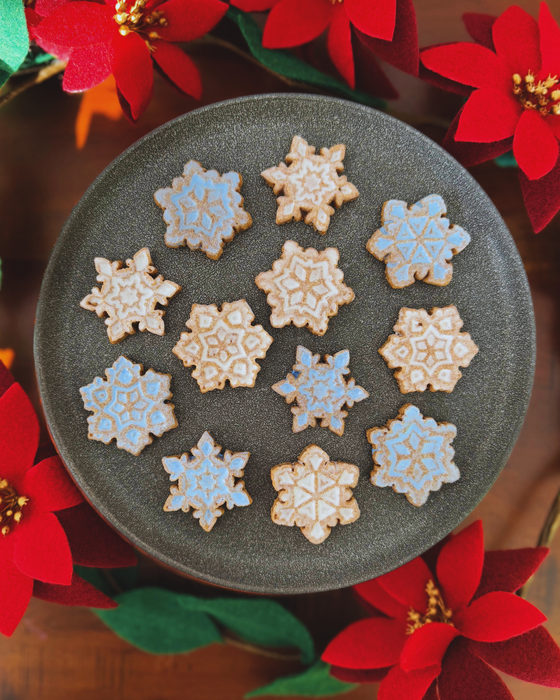 Frosted Snowflake Dog Treats